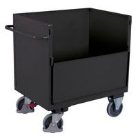 Bakwagen gelast van plaatstaal - 1 wand 1/2 neerklapbaar - 500 kg