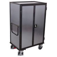 Etagewagen met 5 etages, verzinkte wanden, Cilinderslot - 500 kg