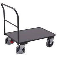 Duwwagen met 1 open duwbeugel - Draagvermogen 400 kg - Variofit