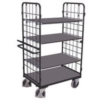 Etagewagen hoog met 3 etages, dodemansrem - Variofit