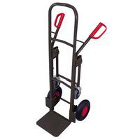 Steekwagen staal met wegklapbaar steunwiel - Variofit