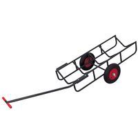 Tapijtrolwagen gelakt staal - Variofit