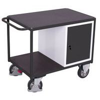 Werkplaatswagen zwaarlast met 2 laadvlakken en 1 kast - Variofit