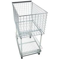 Orderverzamelwagen met twee manden - vermogen 100 kg - Manutan Expert