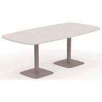 Tonvormige tafel B 200xD 100 cm op 2 centrale ronde poten Eloise - Eol