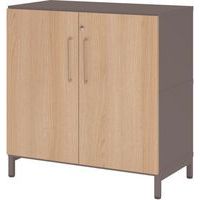 Kast FlexWall sokkelframe met 2 deuren - 2 niveaus - Hammerbacher