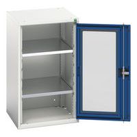 Hoge kast Verso 525x550x900mm met raamdeur en 2 legborden - BOTT