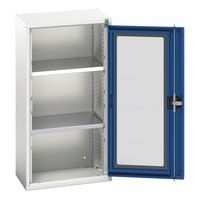 Hoge kast Verso 525x350x1000mm met raamdeur en 2 legborden - BOTT