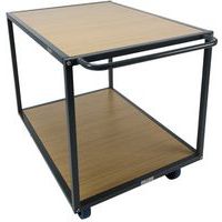 Transportwagen staal 2 houten plateau - 400 tot 500kg - Manutan Expert