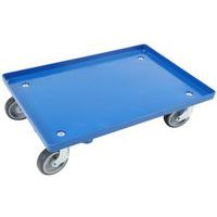 Dolly massief blauw 600x400 mm - draagkracht 250 kg - Kruizinga