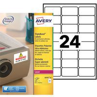 Uiterst zelfklevend etiket - set van 480 - 63,5 x 33,9 mm - Avery