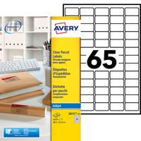 Transparant mini-etiket 38,1 x 21,2 mm - Inkjetprinter