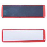 Zelfklevende of magnetische gekleurde etikethouder, Type product: Etikethouder, Breedte: 100 mm, Kleur: Rood