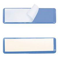 Zelfklevende of magnetische gekleurde etikethouder, Type product: Etikethouder, Breedte: 100 mm, Kleur: Blauw
