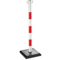 Signalisatiepaal Wit/rood