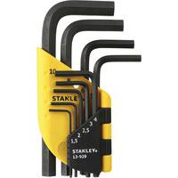 Inbussleutel 1.5 tot 10 mm 9 stuks - Stanley