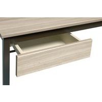 Drawer table ovale beige