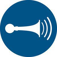 Pictogram Gebruik geluidshoorn verplicht