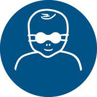 Pictogram Opaak oogbescherming kinderen verplicht