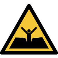 Pictogram Waarschuwing: drijfzand of modder