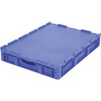 Eurostapelbak XLD - Met vast scharnierend tweedelig klapdeksel - LxB 800x600 mm - Bito