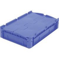 Eurostapelbak met vast scharnierend tweedelig klapdeksel 600x400mm - Bito