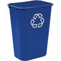 Rechthoekige Rubbermaid-afvalbak voor kantoor, blauw - 26 l - Rubbermaid