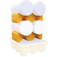 Aftap- en opslagsteun in kunststof