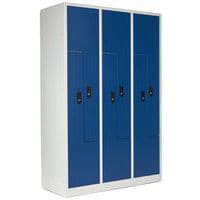 Garderobekast deur L metaal, Type garderobekast: L-vormige deur, Materiaal: Staal, Aantal vakken/kolom: 2