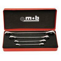 Metalen koffer met 4 ringratelsleutel 4x4