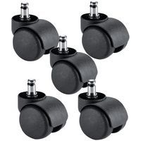 Set van 5 wielen voor stoel Budget