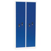 Garderobekast deur L metaal, Type garderobekast: L-vormige deur, Materiaal: Staal, Aantal vakken/kolom: 2