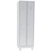 Garderobekast schone industrie, Type garderobekast: Met vakken en garderobe, Materiaal: Staal