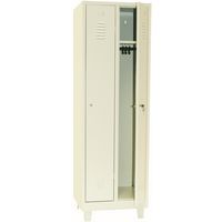 Garderobekast schone industrie, Type garderobekast: Met vakken en garderobe, Materiaal: Staal