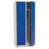 Garderobekast zware industrie, Type garderobekast: Met vakken en garderobe, Materiaal: Staal