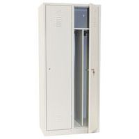 Garderobekast zware industrie, Type garderobekast: Met vakken en garderobe, Materiaal: Staal