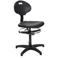 Ergonomische werkplaatsstoel, Met armleggers: nee, Type voet: Stoeldoppen, Zitting materiaal: Polyurethaan