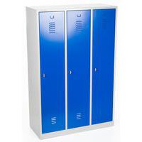 Garderobekast zware industrie, Type garderobekast: Met vakken en garderobe, Materiaal: Staal