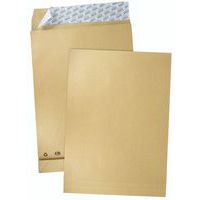 Envelop van kraftpapier bruin 120 g - Met kleppen van 3 cm - Pakket van 50
