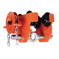 Mechanische loopkat, Max. belasting: 2000 kg, Min. flensbreedte: 66 mm, Max. flensbreedte: 220 mm