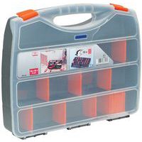 Koffer met tussenschotten, Waterdicht: nee, Totale hoogte: 80 mm, Totale breedte: 380 mm