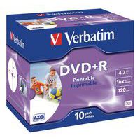 DVD+R bedrukbaar 16x - set van 10 Verbatim