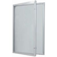 Buitenvitrine met draaideur - Aluminium achterwand - Deur van veiligheidsglas - Verschillend slot