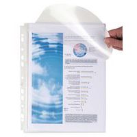 Hoes met perforaties Exacompta, met zijvouwen en flap - A4 - Polypropyleen 20/100e