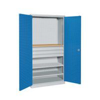 Werkplaatskast met laden en houten legbord - Sofame