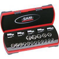 Doppenset 1/2 6-kant in koffer 22 delig