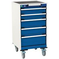 Kast met 5 lades op wielen Cubio - Bott