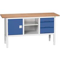Werkbank monobloc Verso 1750x600x830-930mm - Bott