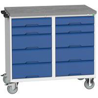 Bijzetkast Verso 1050x600x980mm linoleum top - Bott