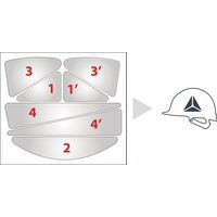 Helmsticker reflecterend